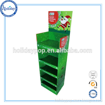 350gsm CCNB + K3 3mm cardboard floor display CMYK printing glossy lamination